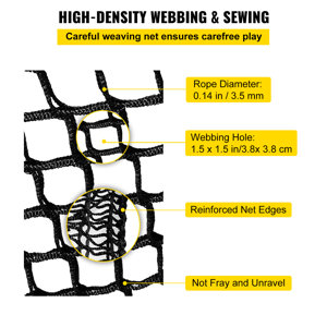 VEVOR Climbing Cargo Net, Playground Climbing Cargo Net, Polyester